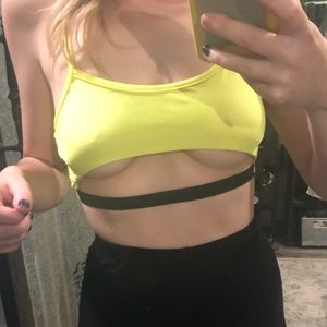 Neon Yellow IHeartRaves Top
